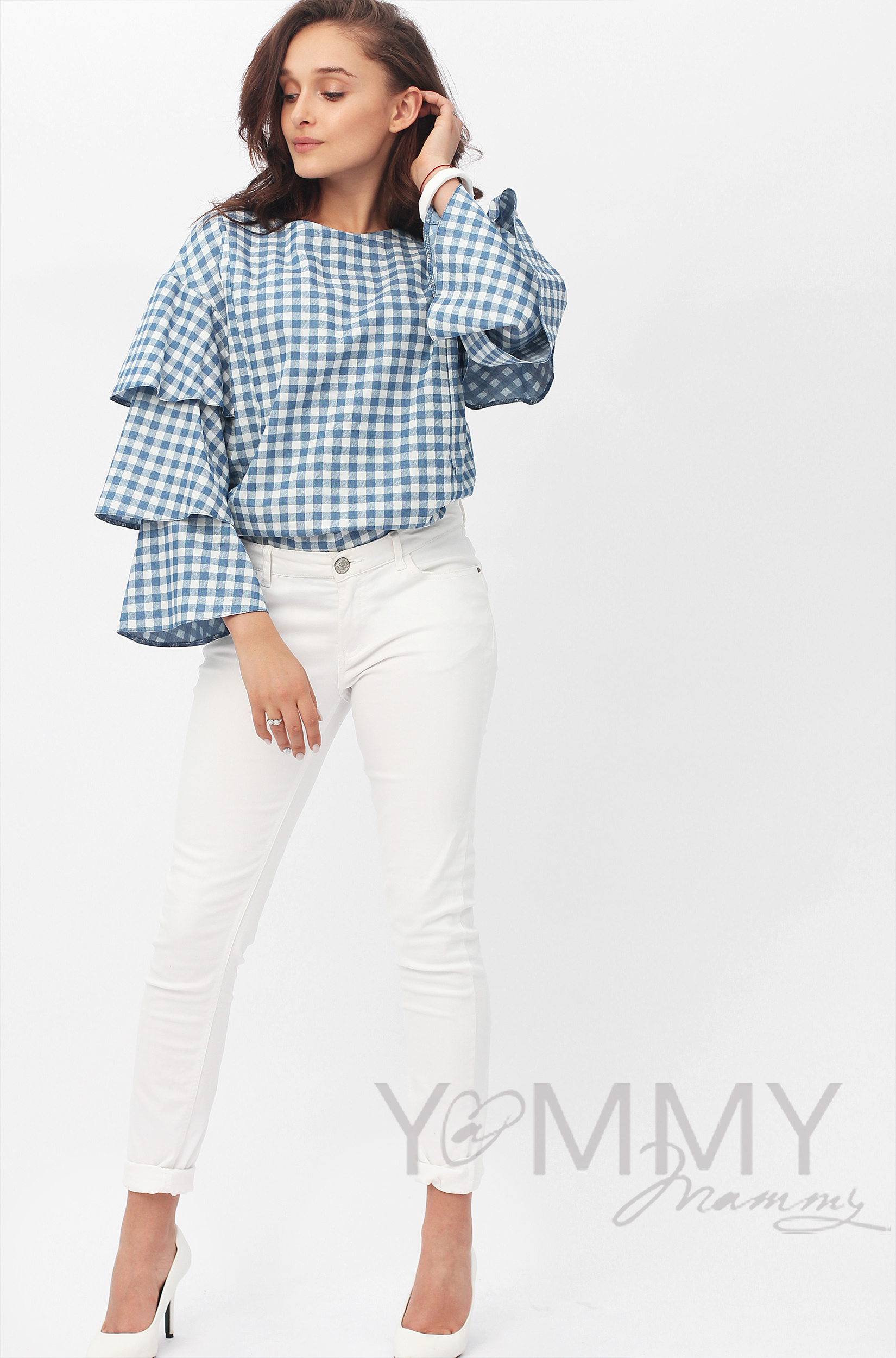 Y@mmy Mammy/scoro/ym_bluza_jeans_blue_volan_kletka11.jpg